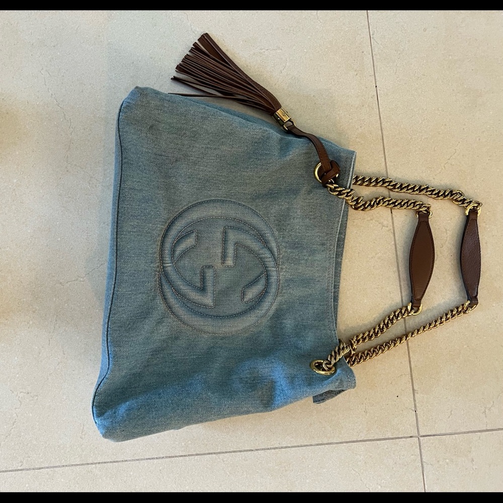 Gucci Soho denim bag